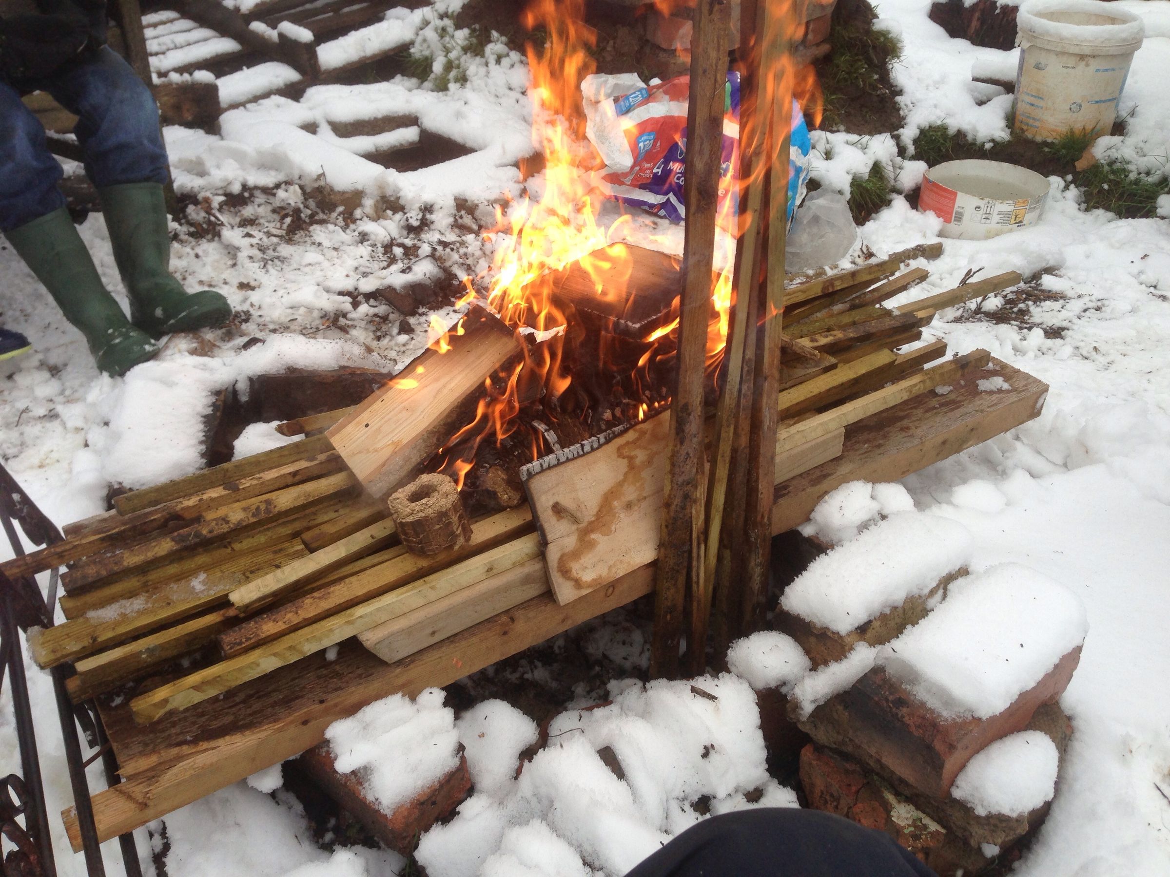 Upside Down Fire Winter Cooking 4 Steps (with Pictures) Instructables