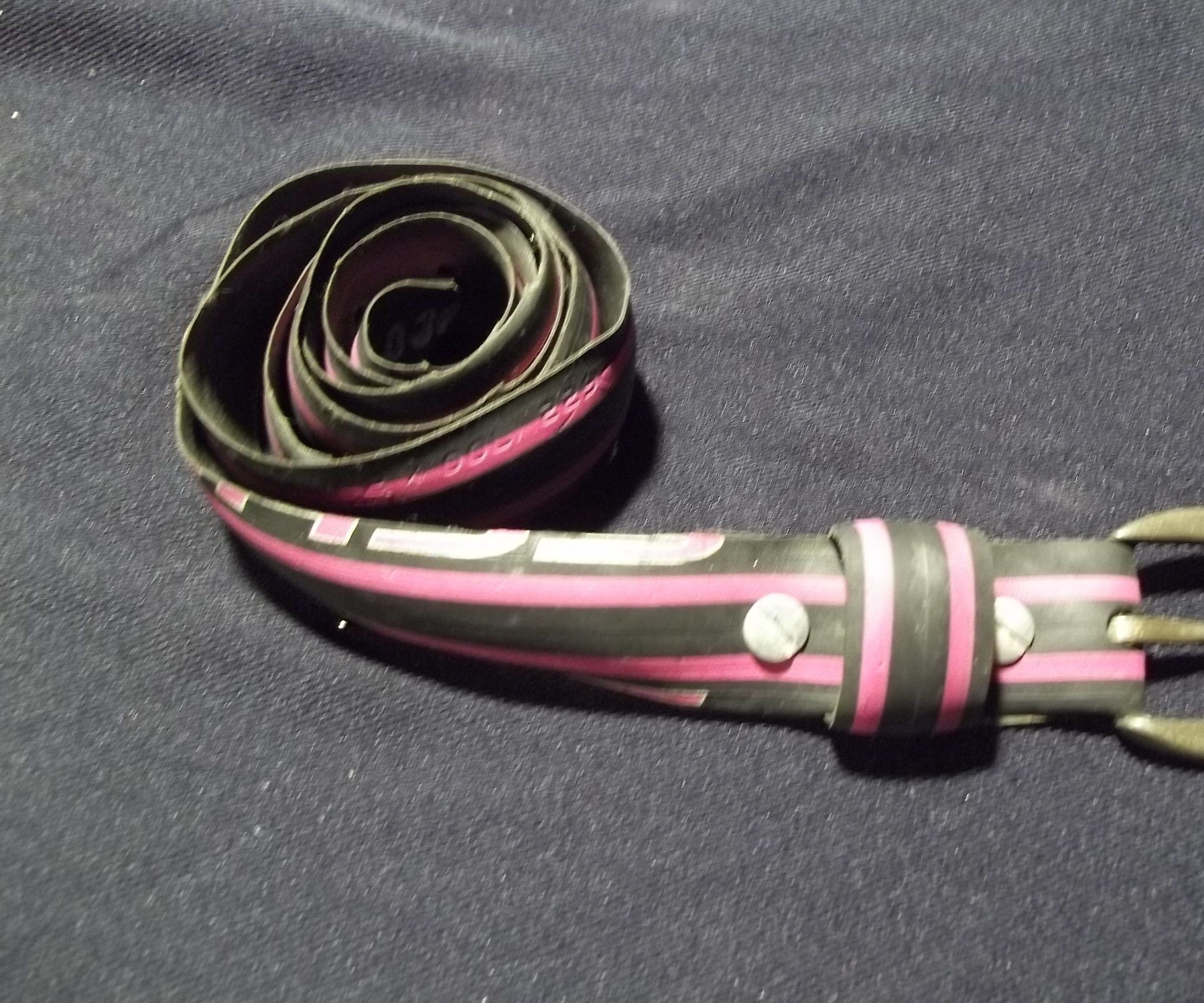 Up Cycled Bicycle Tire Fashion Belt