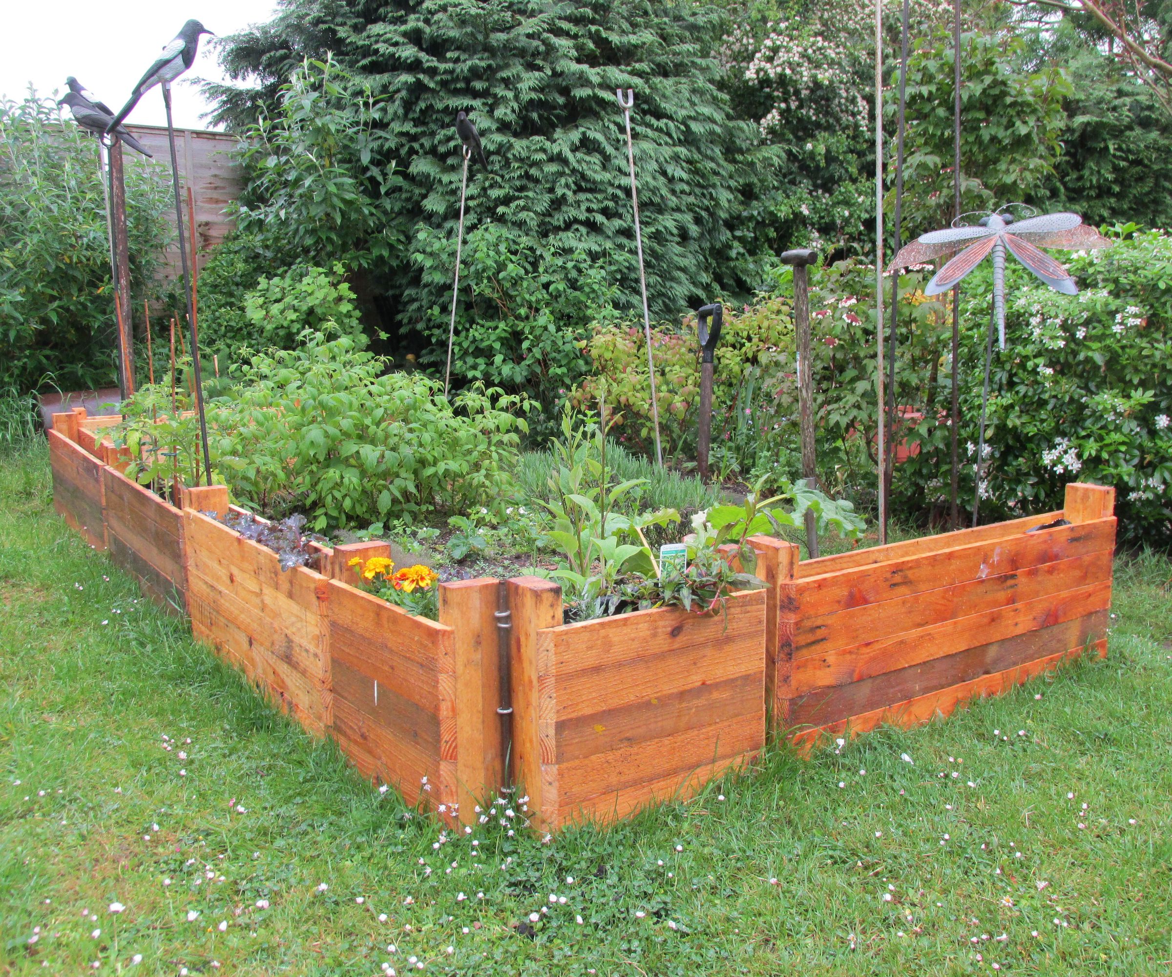 Sideways GrowBag Boxes.