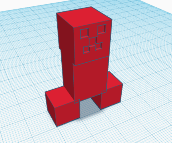 3D Printed Minecraft Creeper