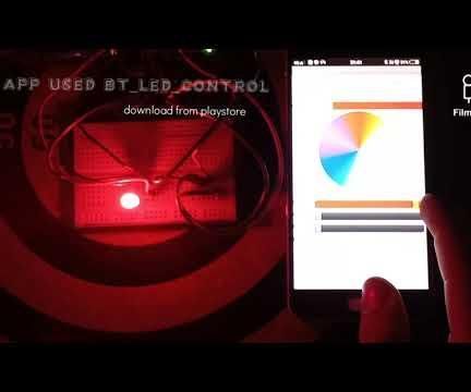 DIY BLUETOOTH CONTROL RGB FROM MOBILE(ARDUINO UNO & HC-05 )