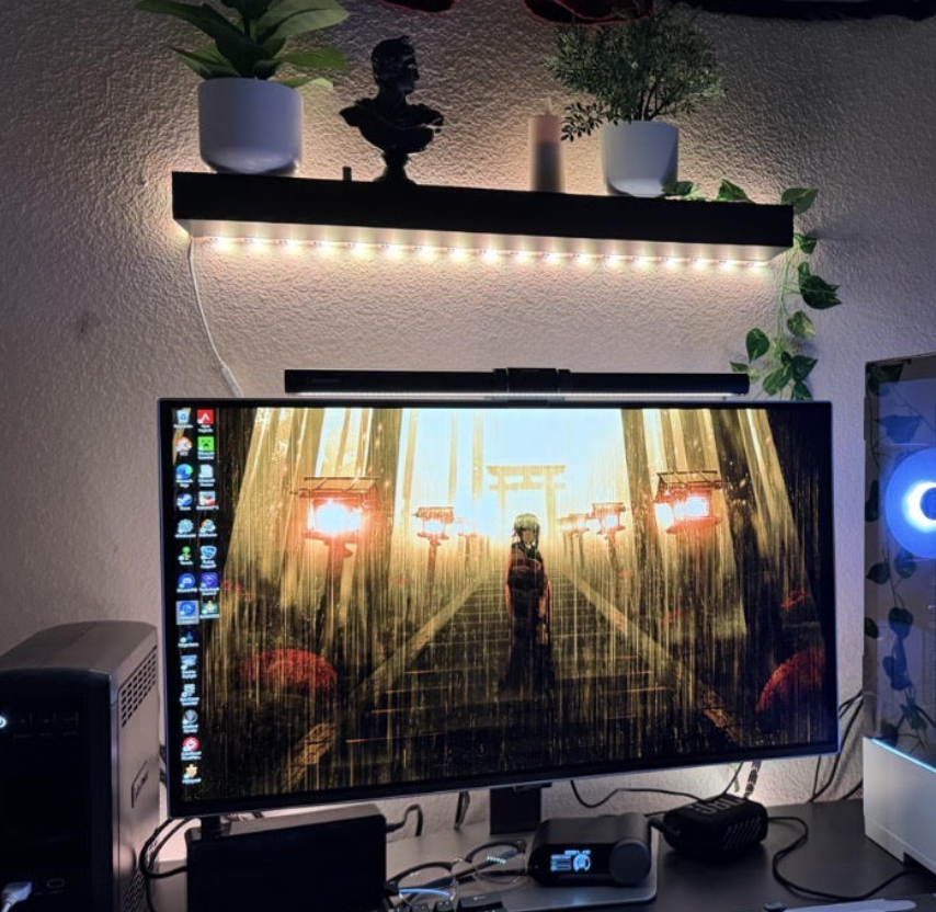 How to Install and Customize LED Strip Lights for a Desk Setup : 11 ...