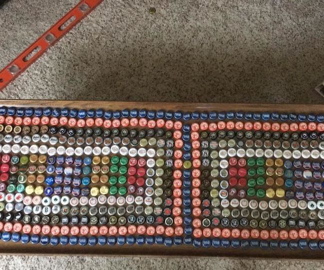 The Amazing Beer Bottle Cap Coffee Table