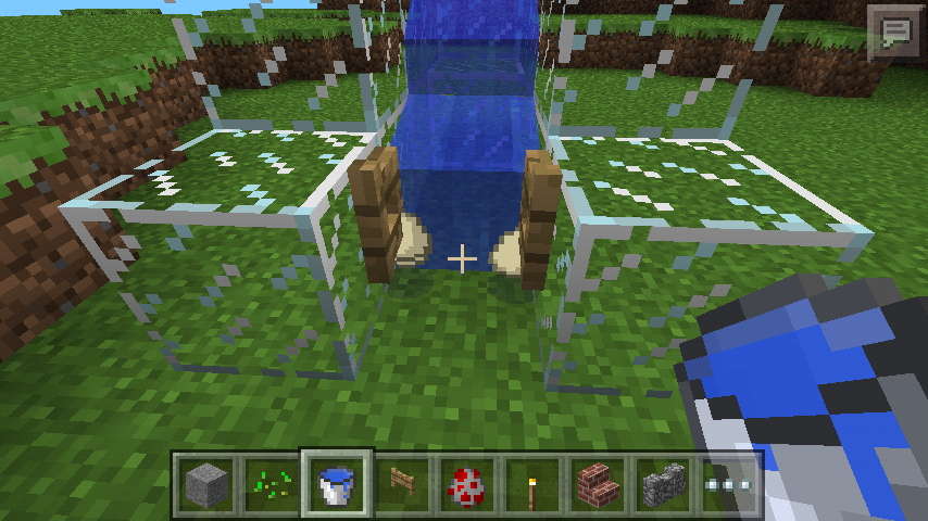 Simple egg farm on minecraft pe