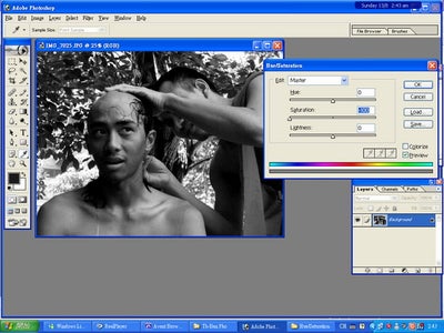 First: Change the Hue/Saturation Setting. 