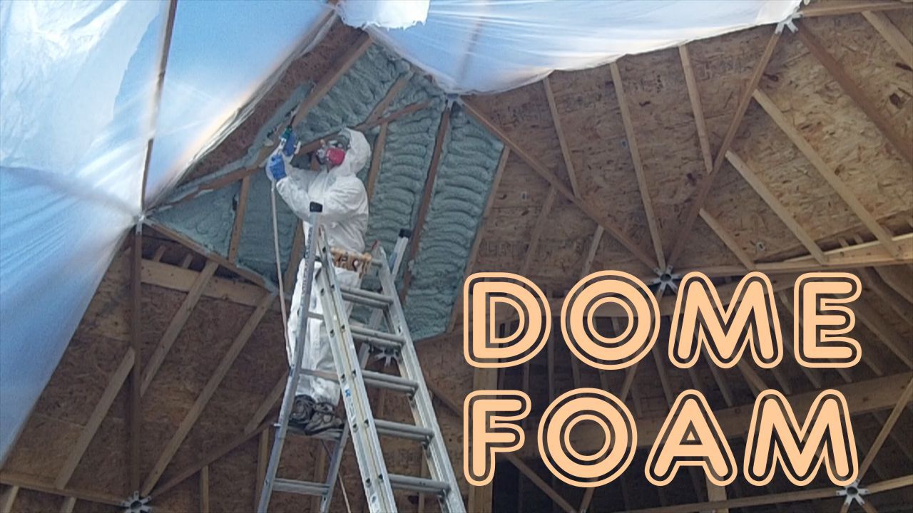 Geodesic Dome Greenhouse - Part 11 - Foam, Doors & Floors
