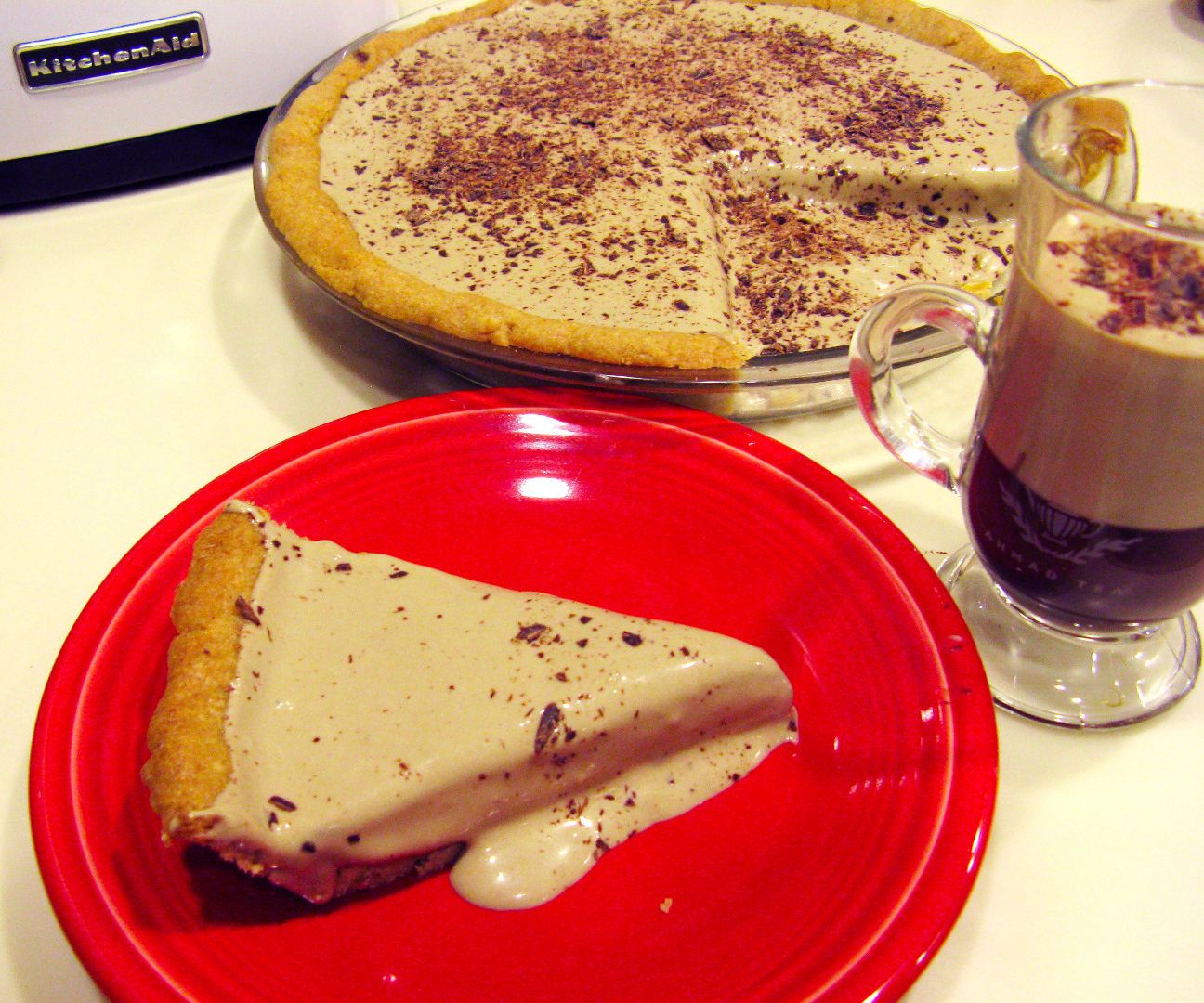 Coffee Mocha Custard Pie