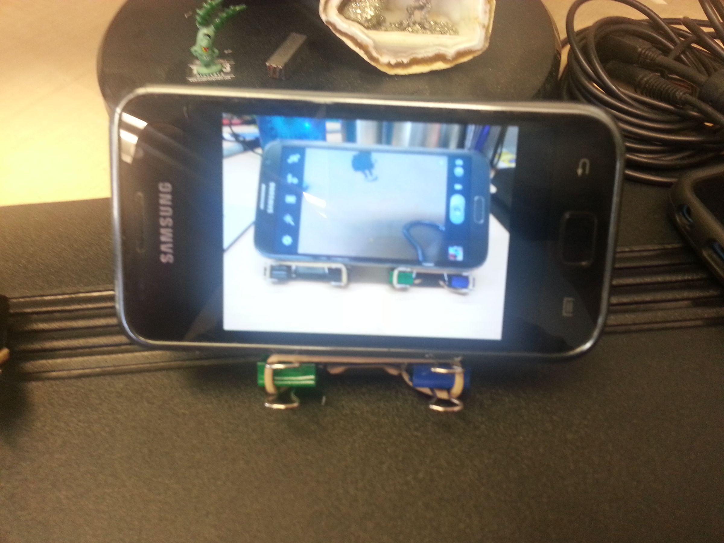 Phone Stand Using Only Office Supplies 