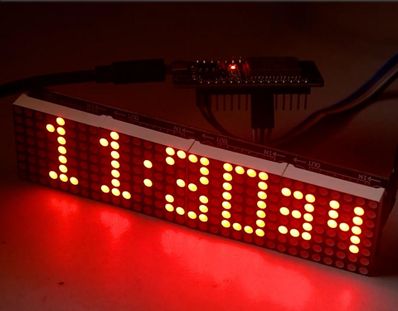 How to Make a Digital Clock Using MAX7219 Display and ESP32 (Without ...