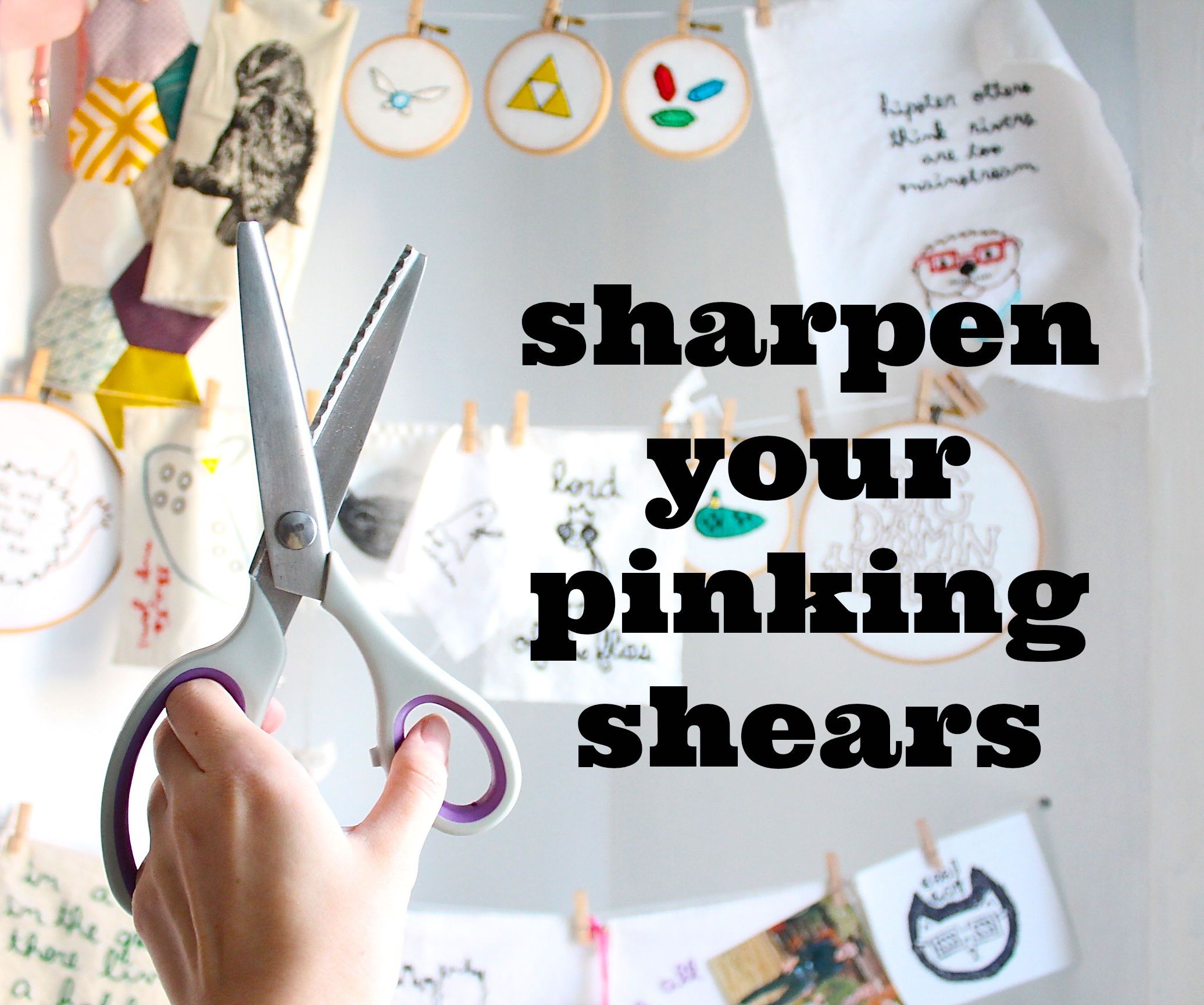 Sharpen Your Pinking Shears With Aluminum Foil