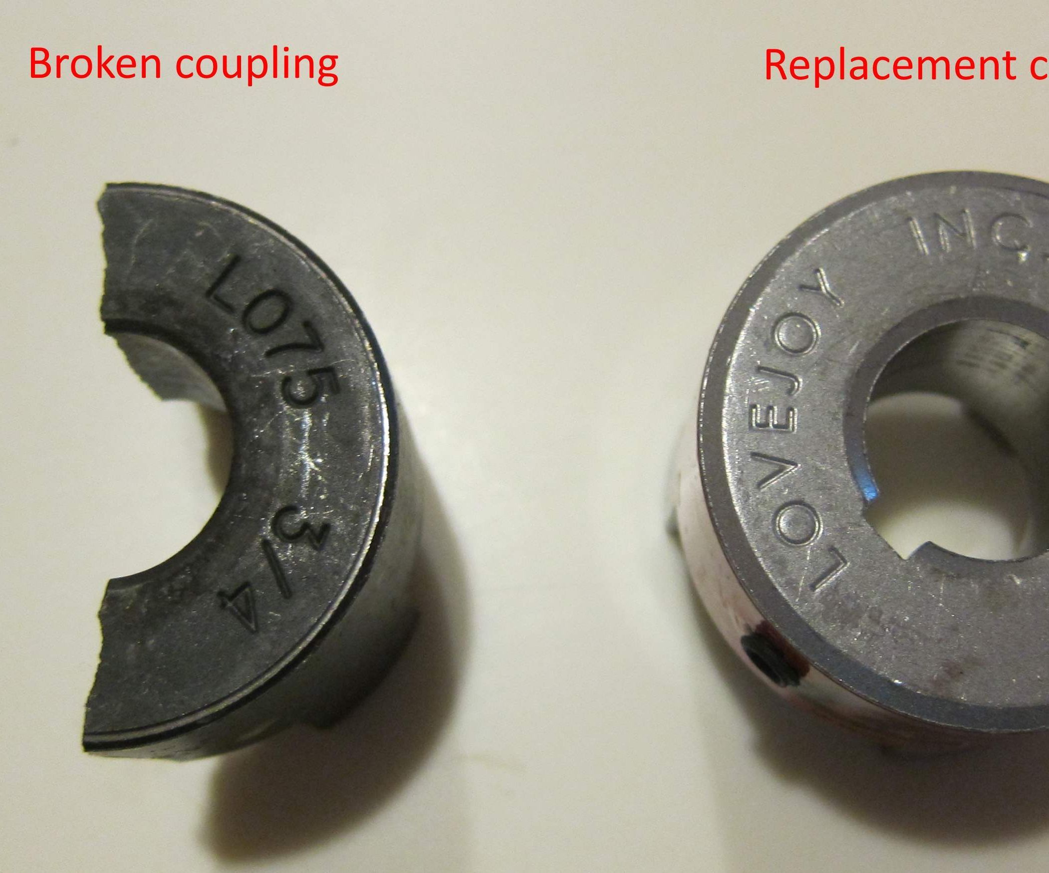 Replacing a Broken Coupling Hub