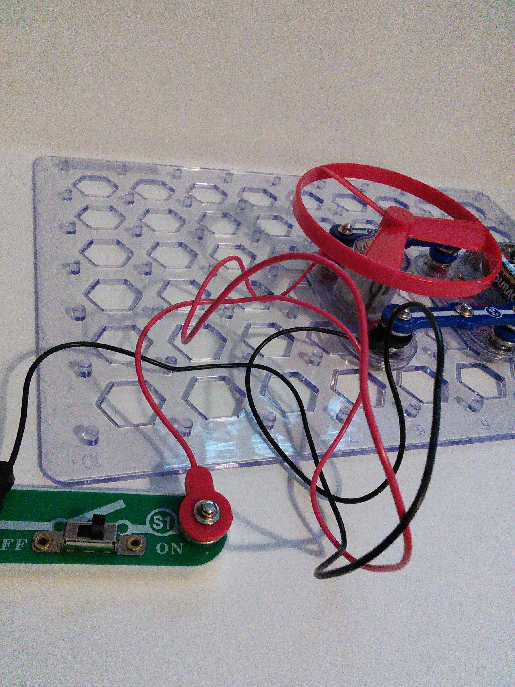Snap Circuit Turn a Fan on From Afar