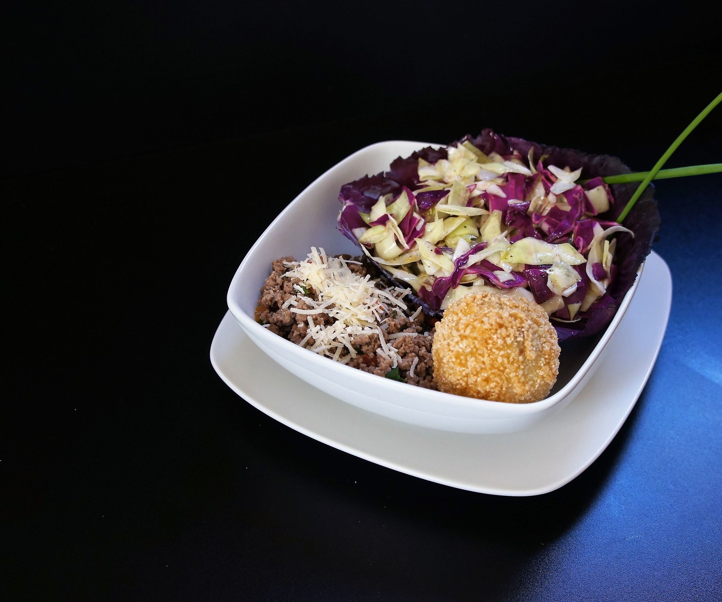 Gluten Free Stuffed Pasta and Cabbage Salad