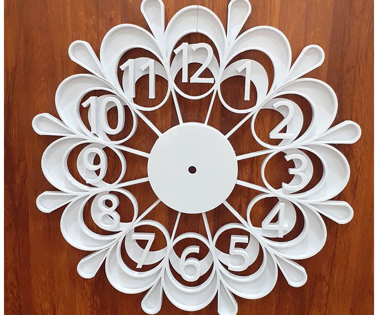 Decorative Wall Clock - 3D Printed