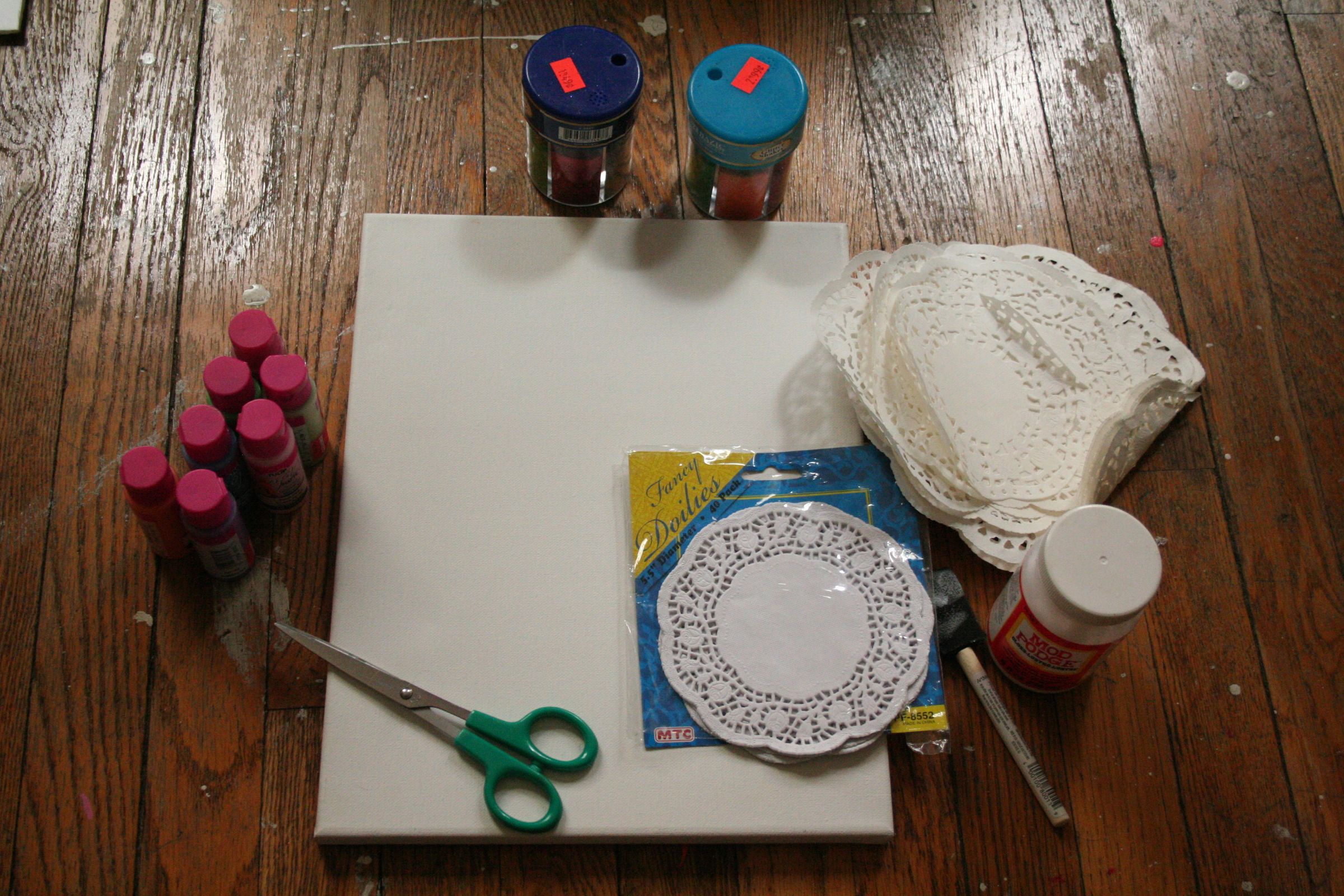 DIY Doily Wall Art 4 Steps Instructables