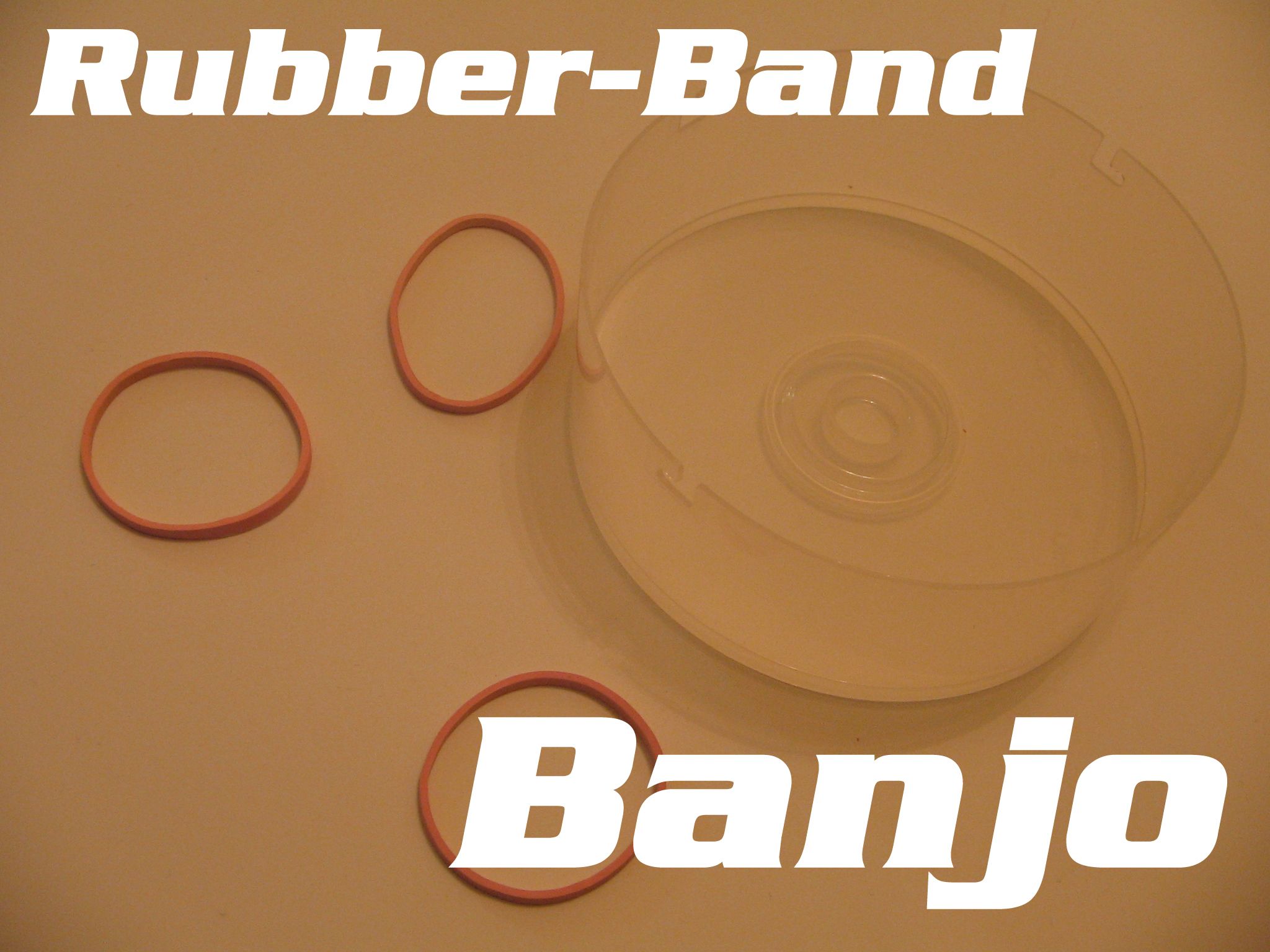 Rubber-Band CD Banjo!