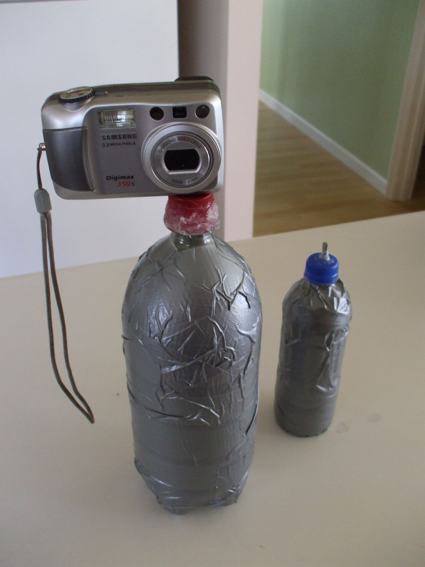 How to Make a Tripod Out of a 2 Liter
