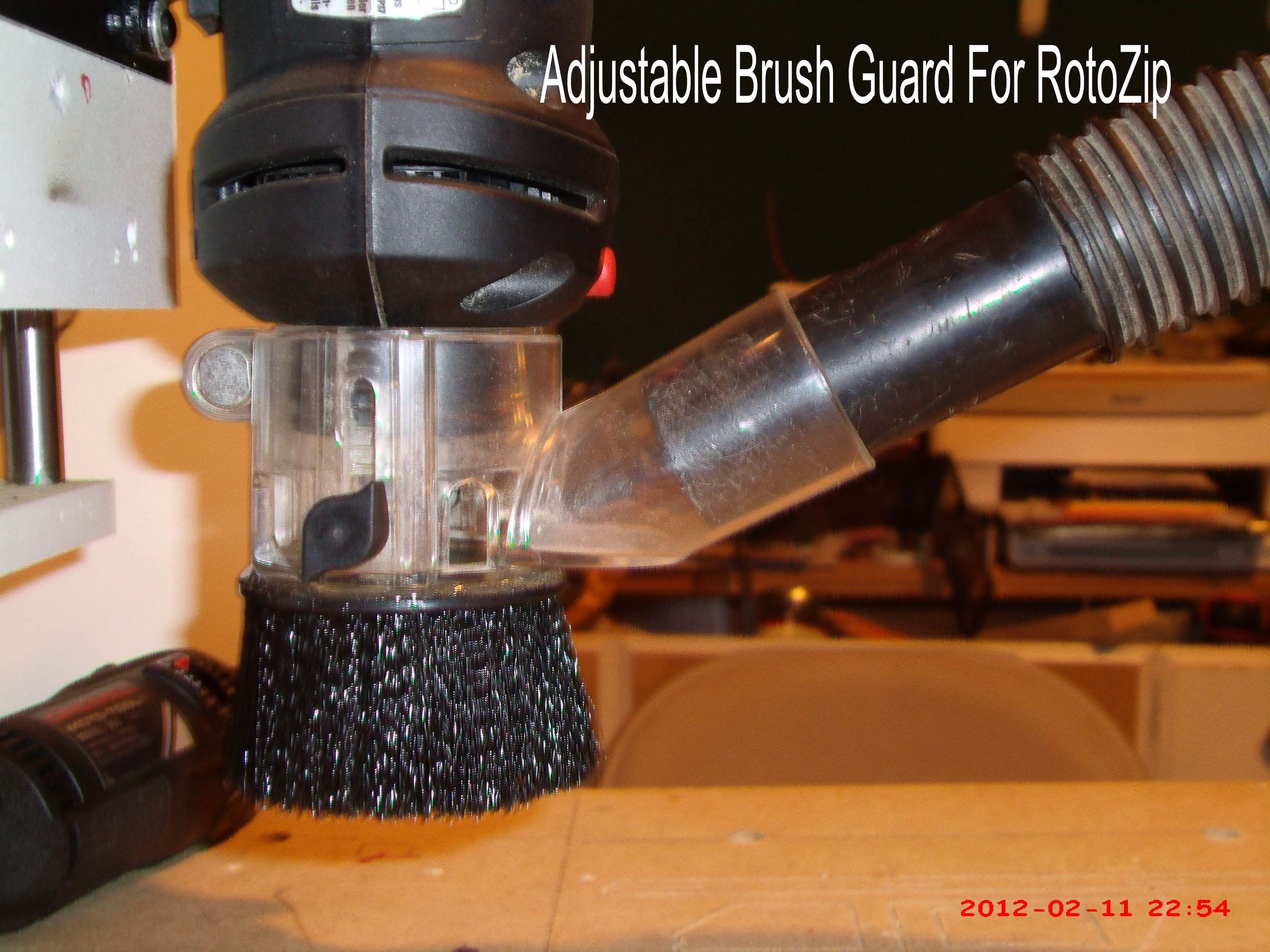 0% Dust Brush for CNC RotoZip