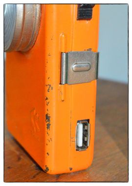Lampe Torche Vintage Varta Orange 4,5V 3R12 - Fabriquée En Italie