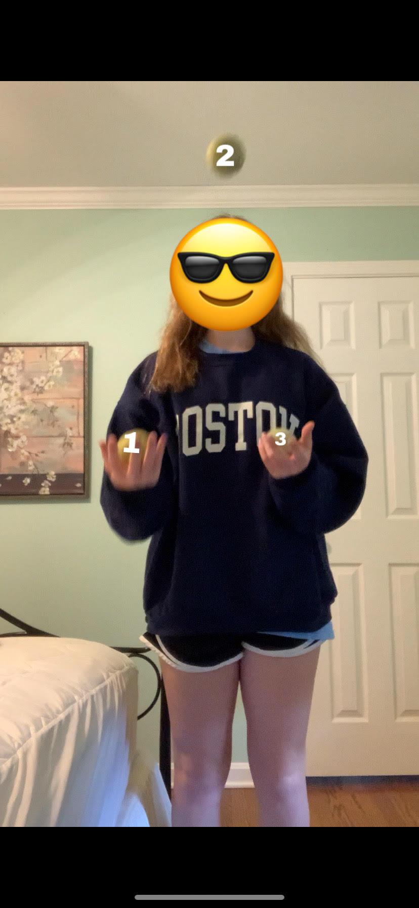 When It Reaches Its Peak (a Little Above Forehead Height), Throw the One in Your Non-dominant Hand.