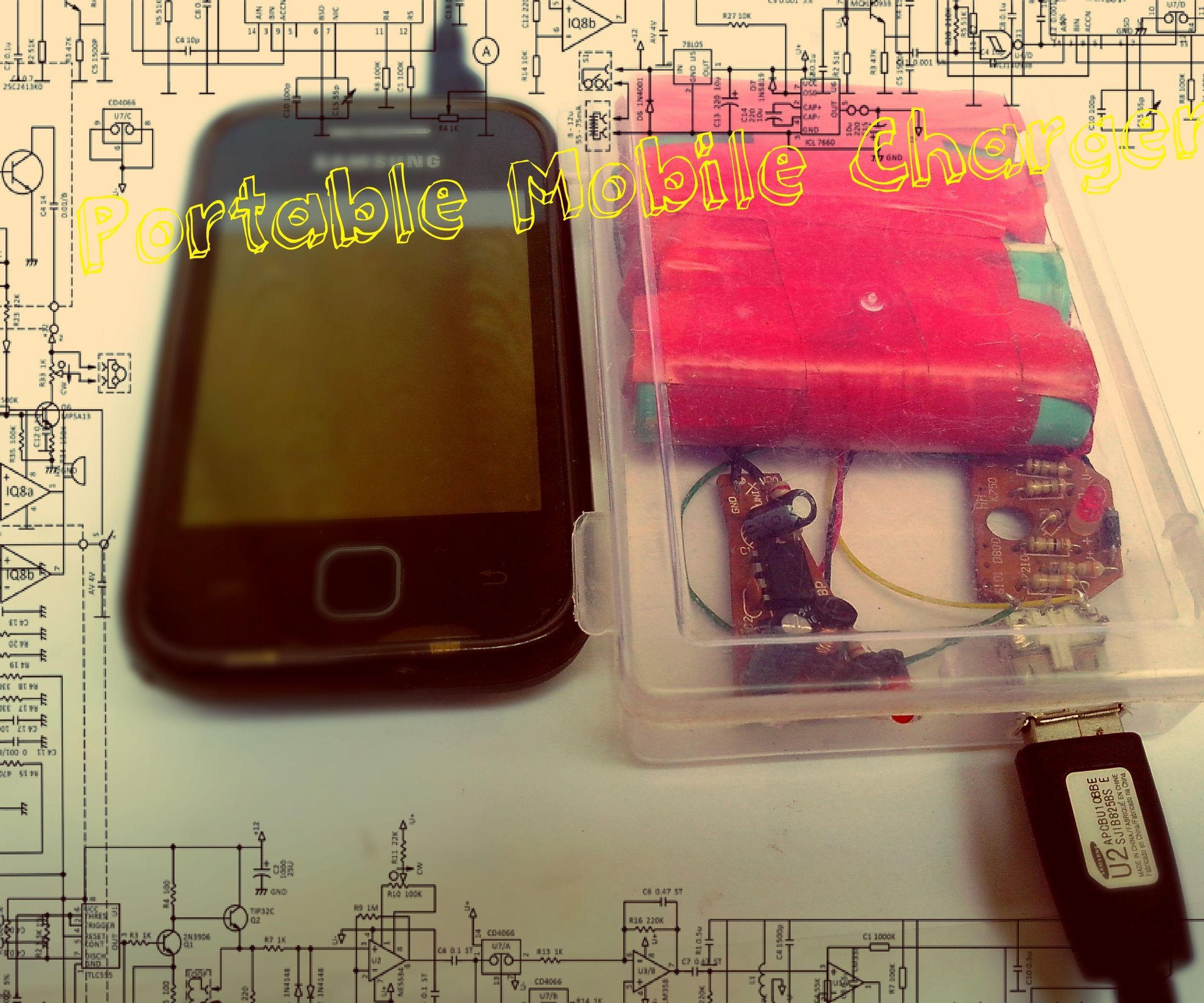 Portable Mobile Charger (Solar) From Scrap