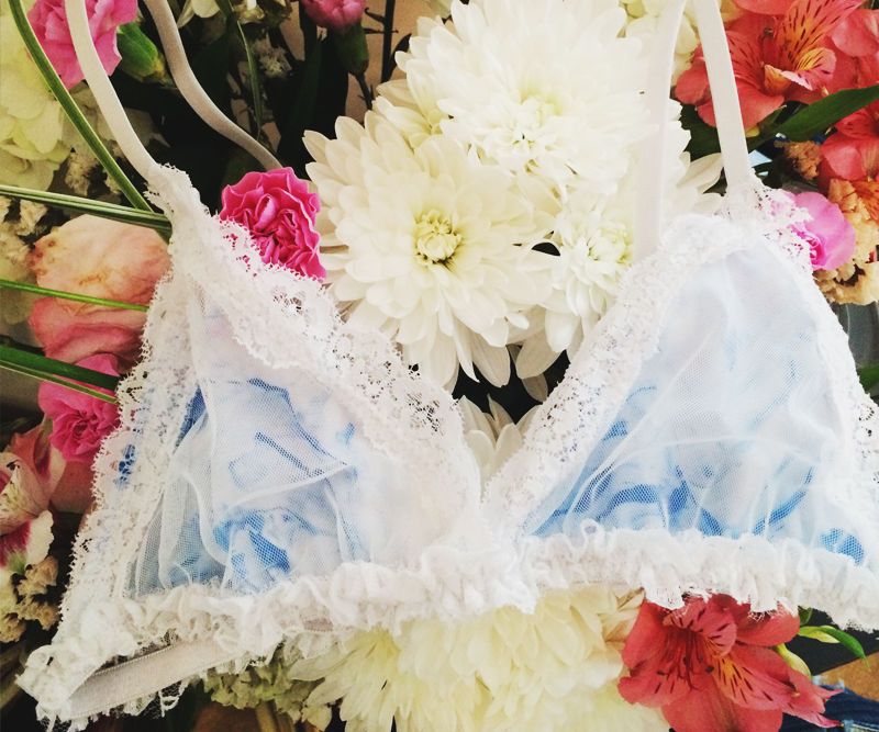 DIY Marbled Bralette