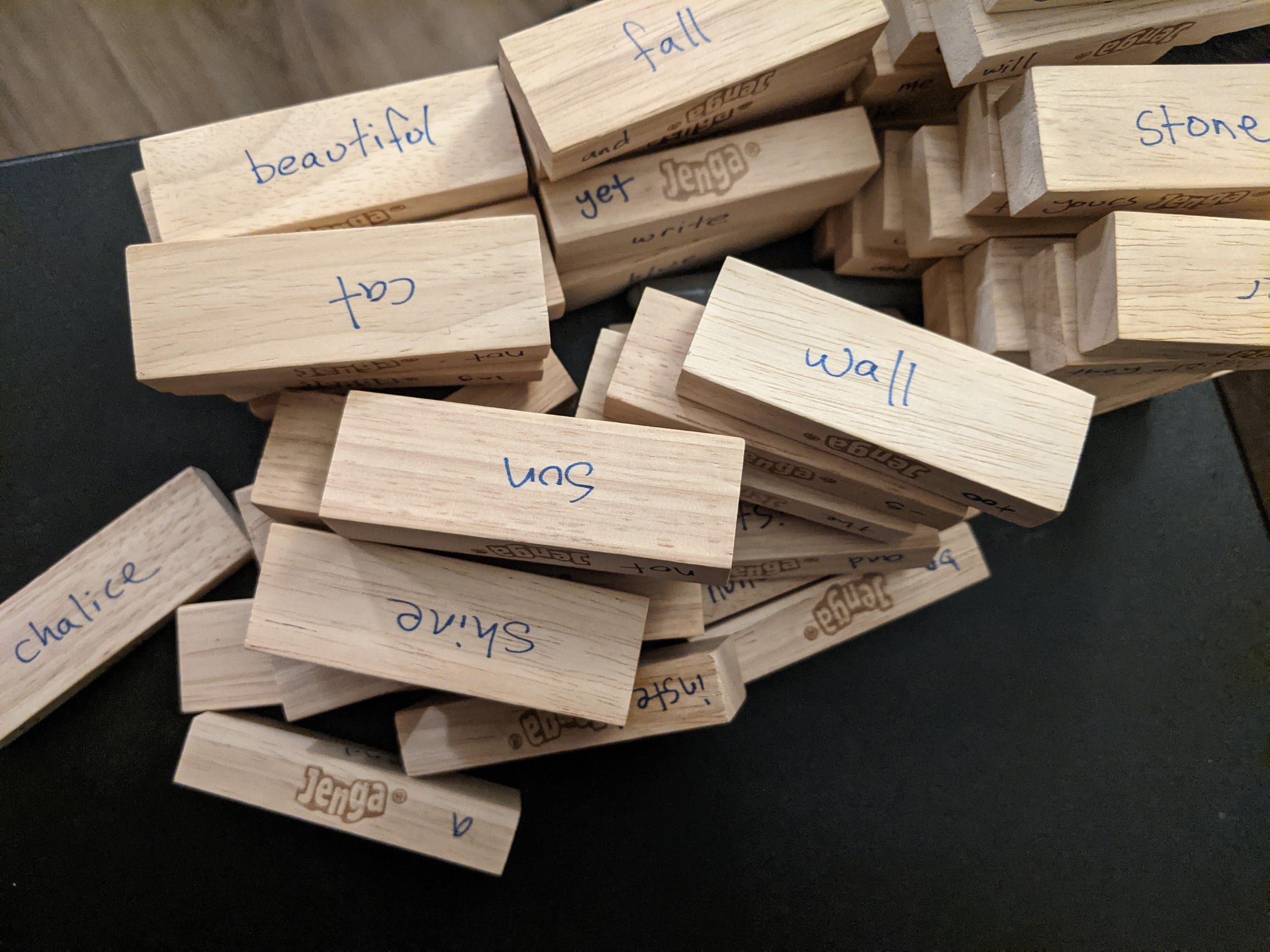 Jenga Poetry : 3 Steps - Instructables