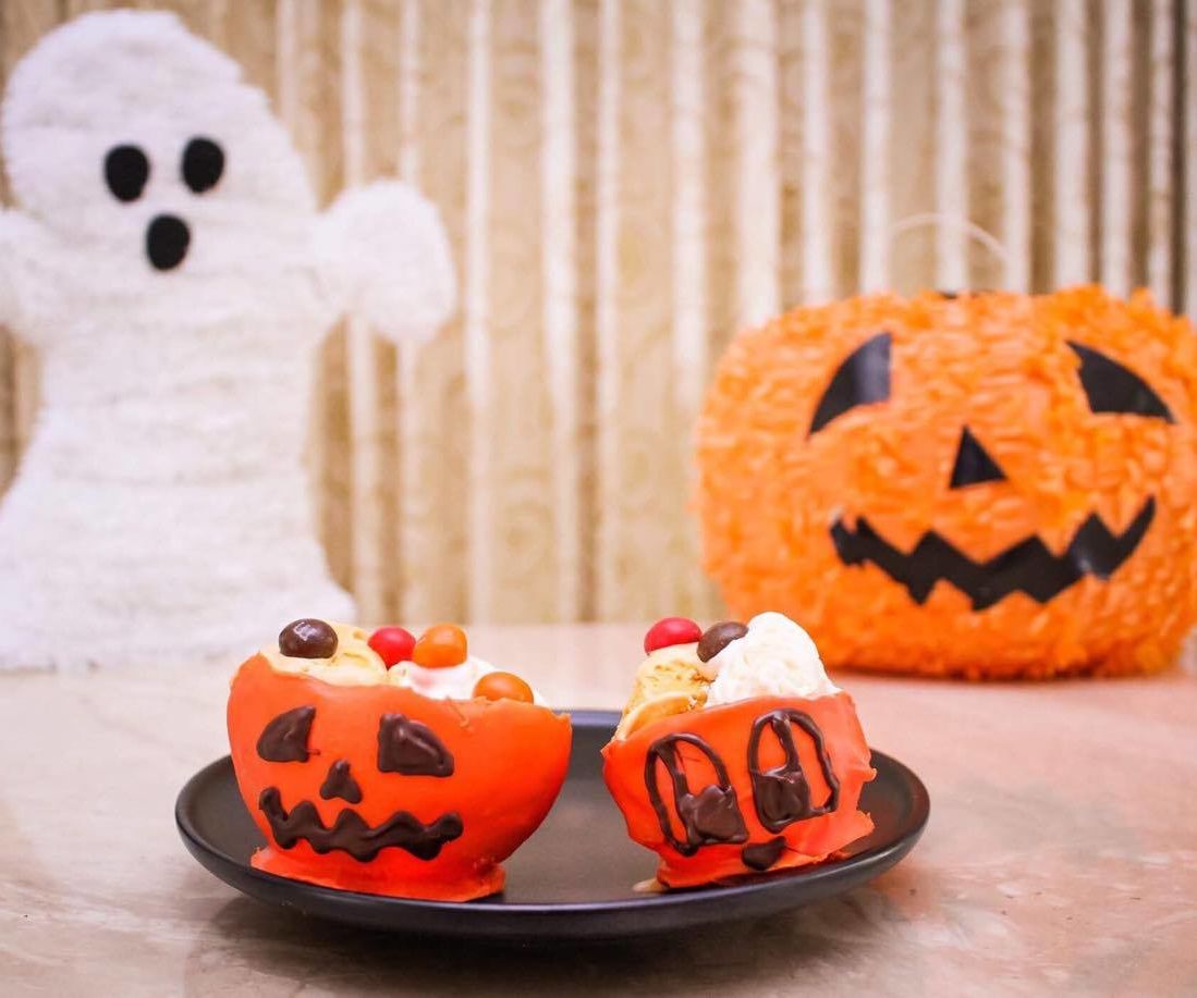 Jack-O-Lantern Dessert Bowls