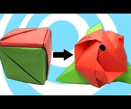 Transforming Magic Cube Into Paper Rose
