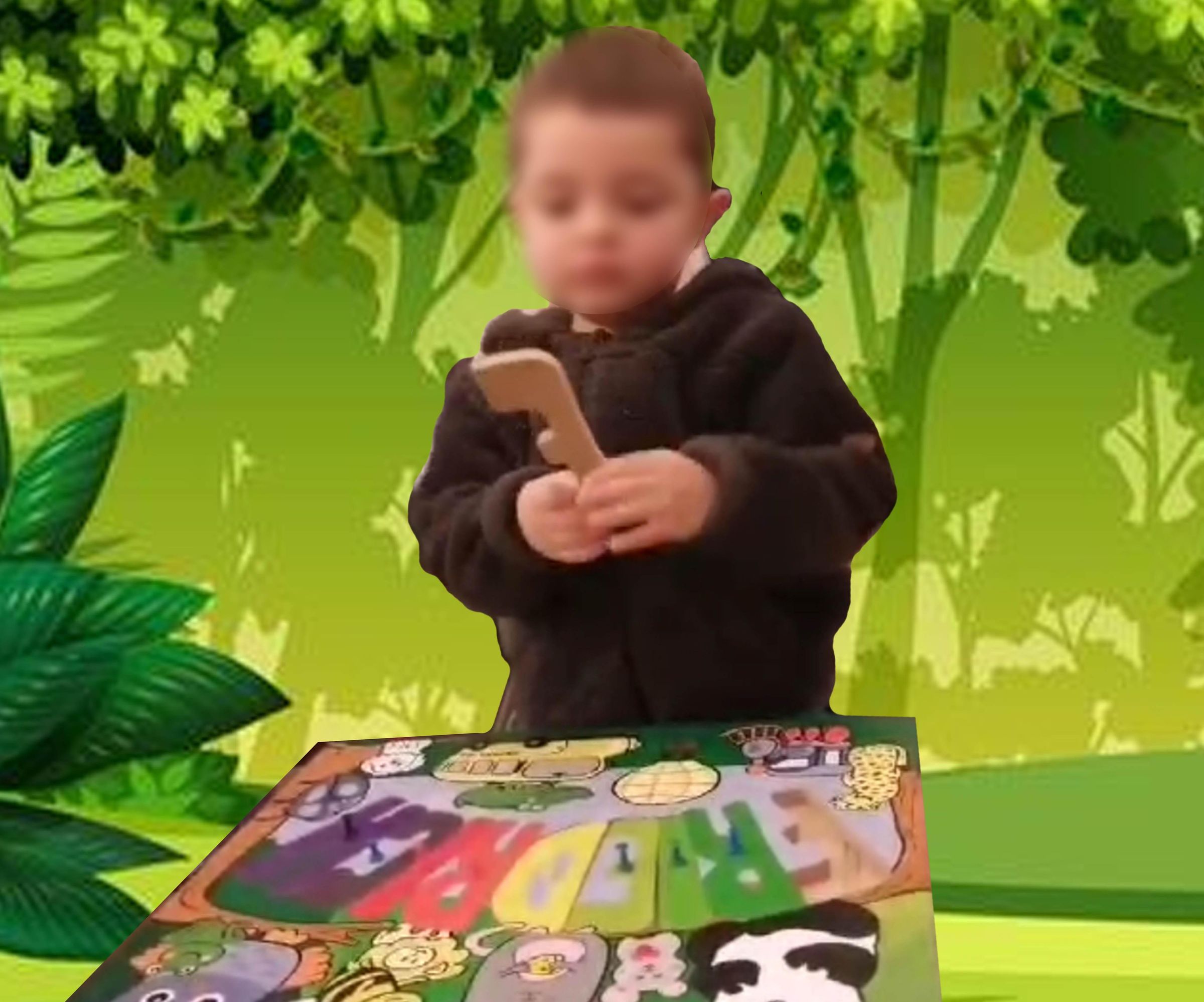 Slot-in puzzle with My Name and Family