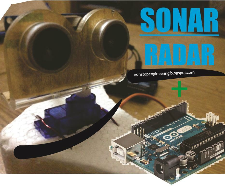 Sonar Radar System Using Arduino, Servo & Ultrasonic (HC-SR04)