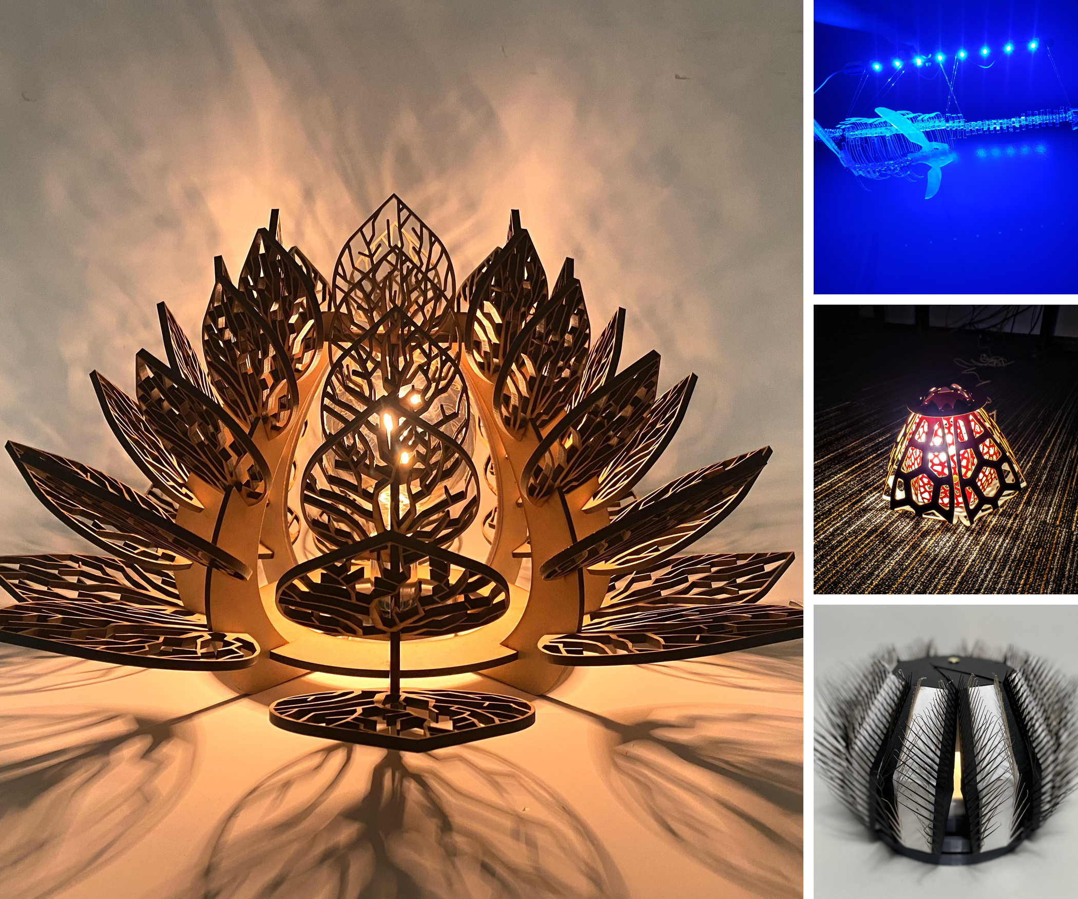 Lamp Design & Laser Cutting: : DESN 551 at CSULB, Fall 2021