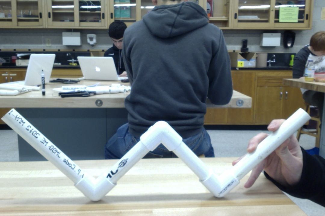 A PVC letter W
