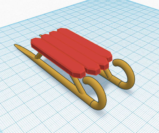 Sled Ornament