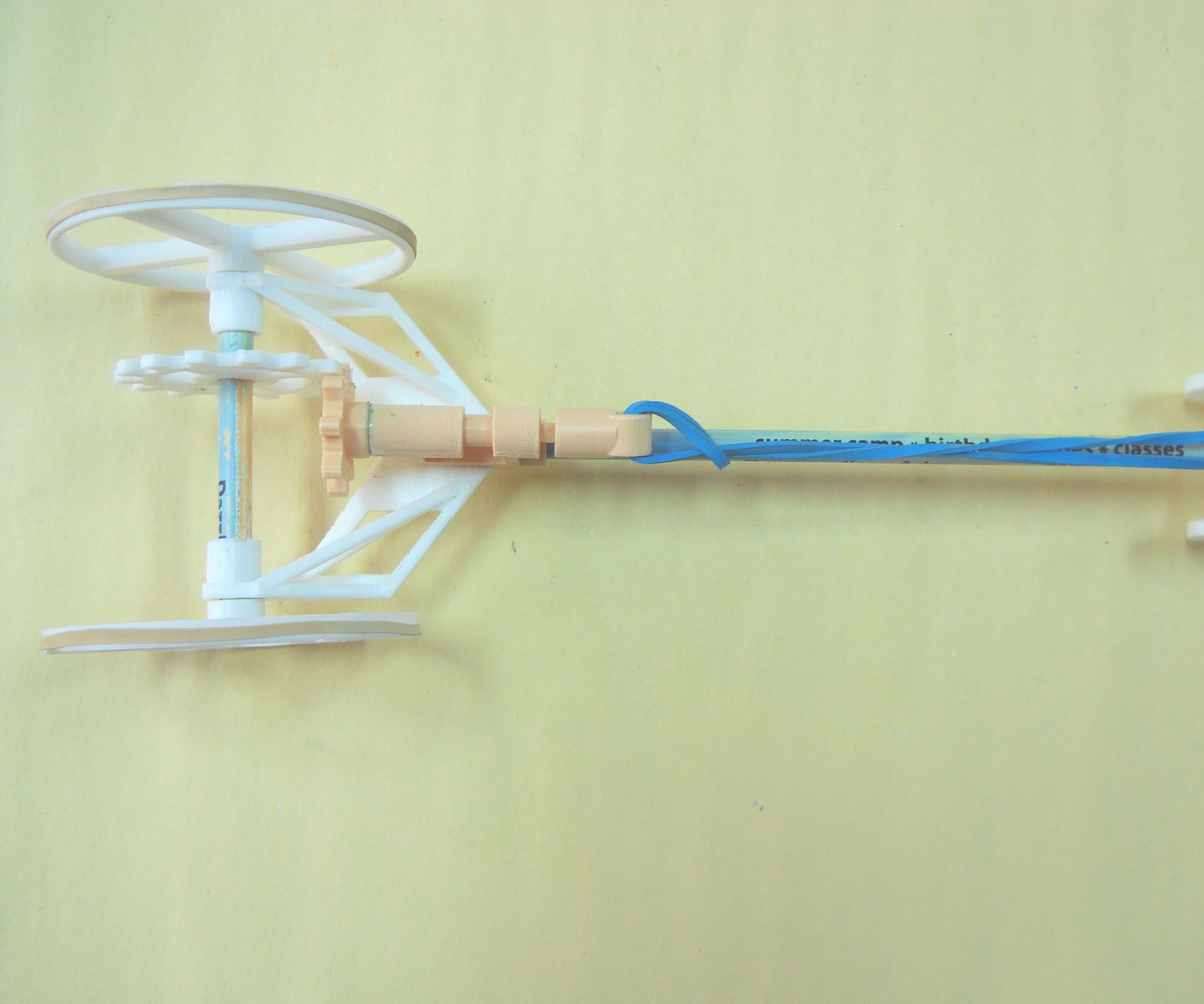 3D Printed Rubber Band Dragster