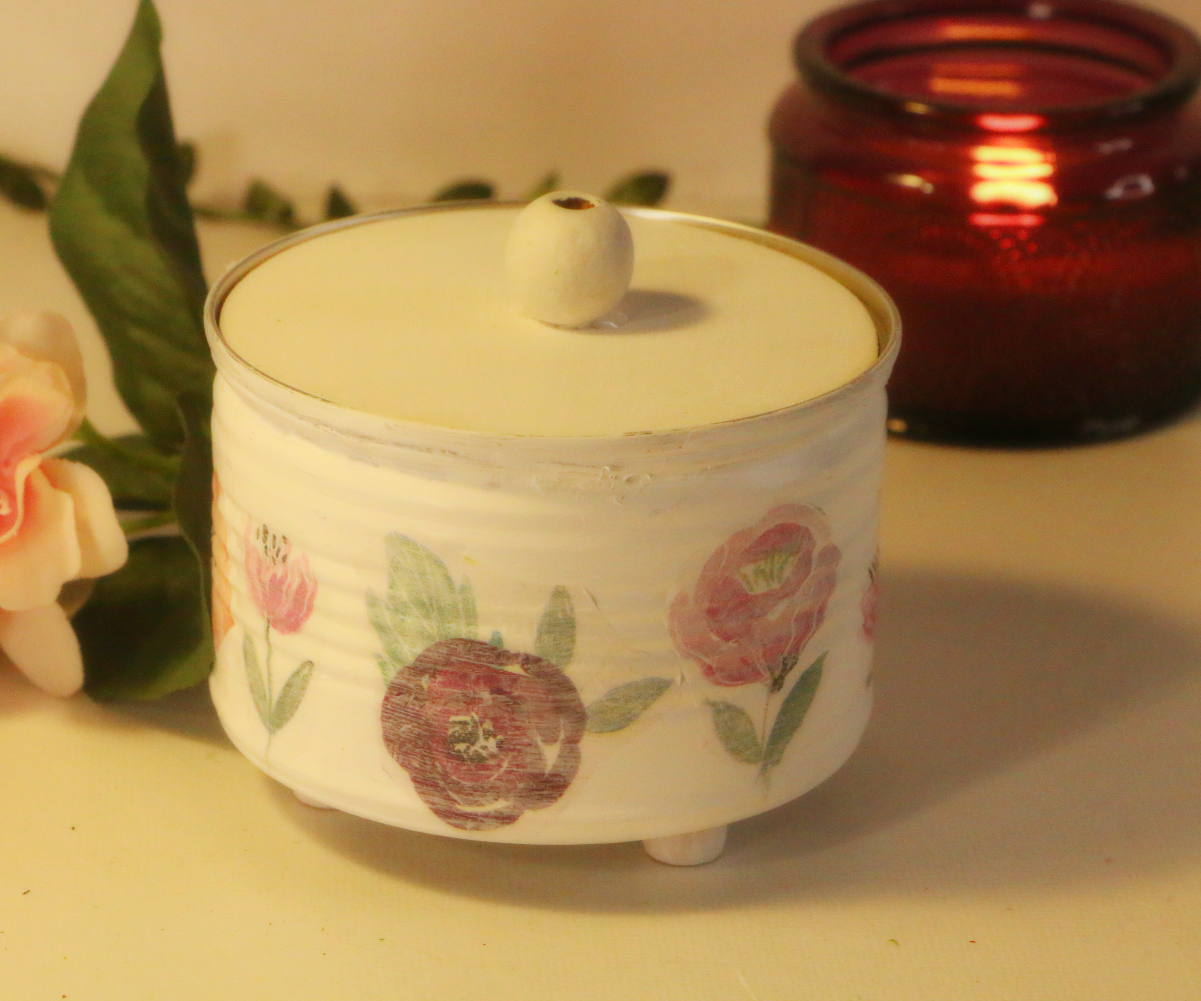 Upcycled Metal Tin Makeover: Storage Solution