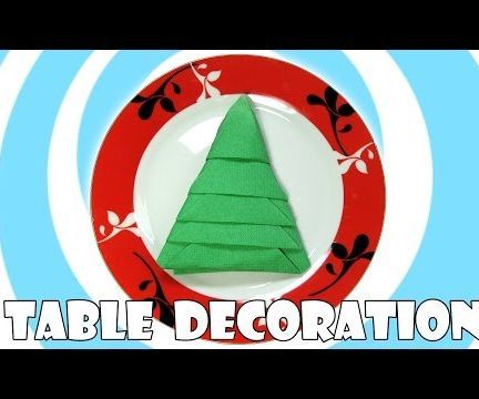 Napkins Christmas Tree (Table Decoration) 
