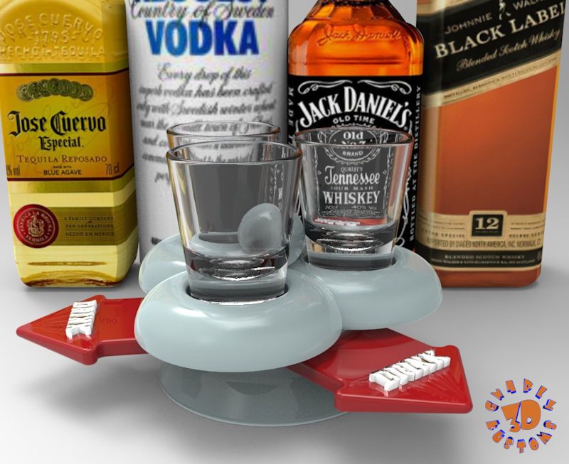 The Multi Spinner Shot Glass Drinking Game