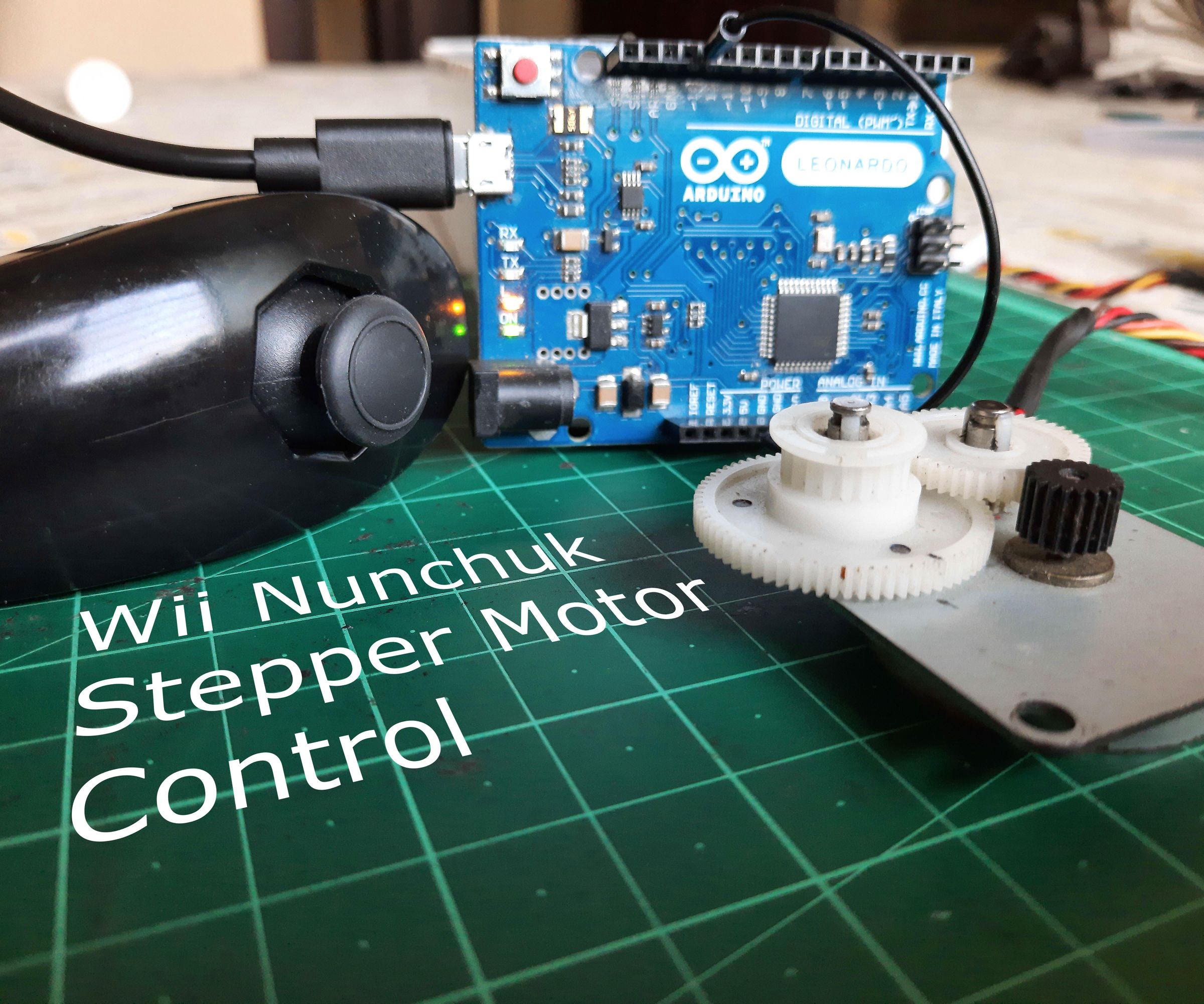 Wii Nunchuk Controlled Stepper Motor | Joystick Motor Control