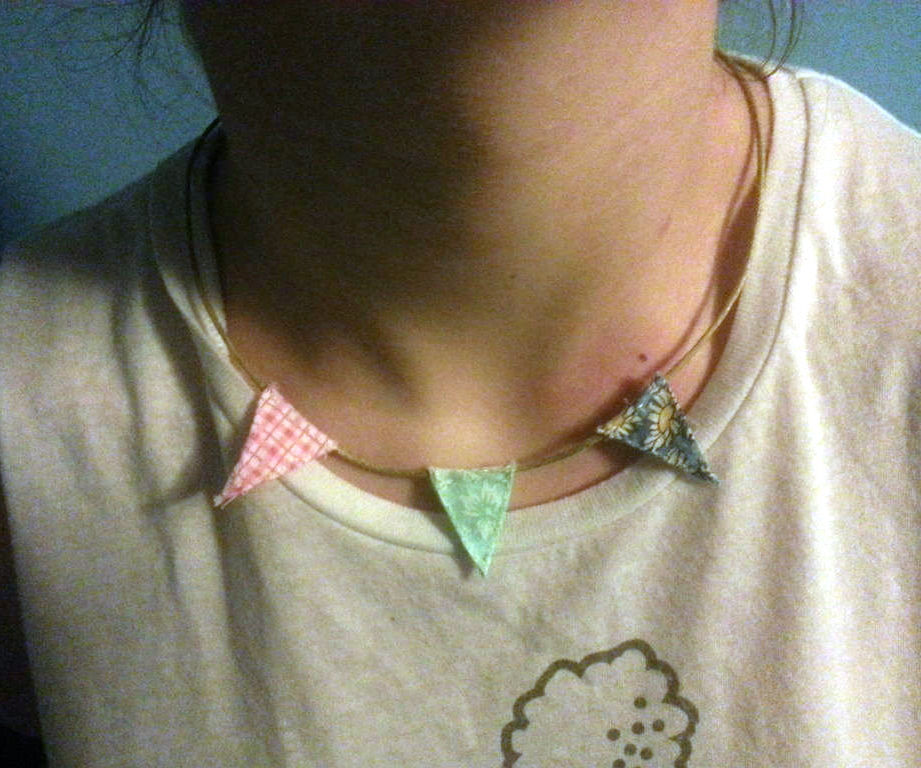 Cute Bunting Necklace