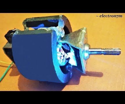 Make a Powerful 48V DC Motor From a Dead Blender/Drill Motor 