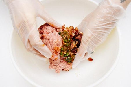 Mix the Ground Meat With Your Deadly Concoction 