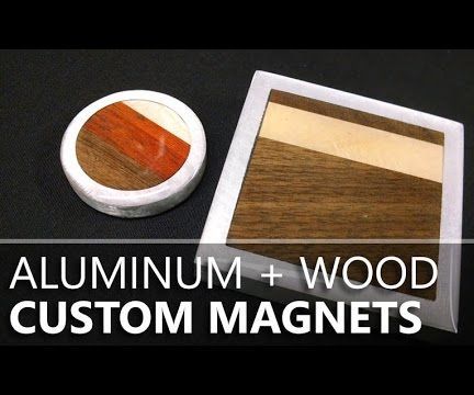 Custom Wood & Aluminum Magnets From a Hard Drive