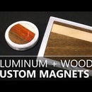 Custom Wood & Aluminum Magnets From a Hard Drive