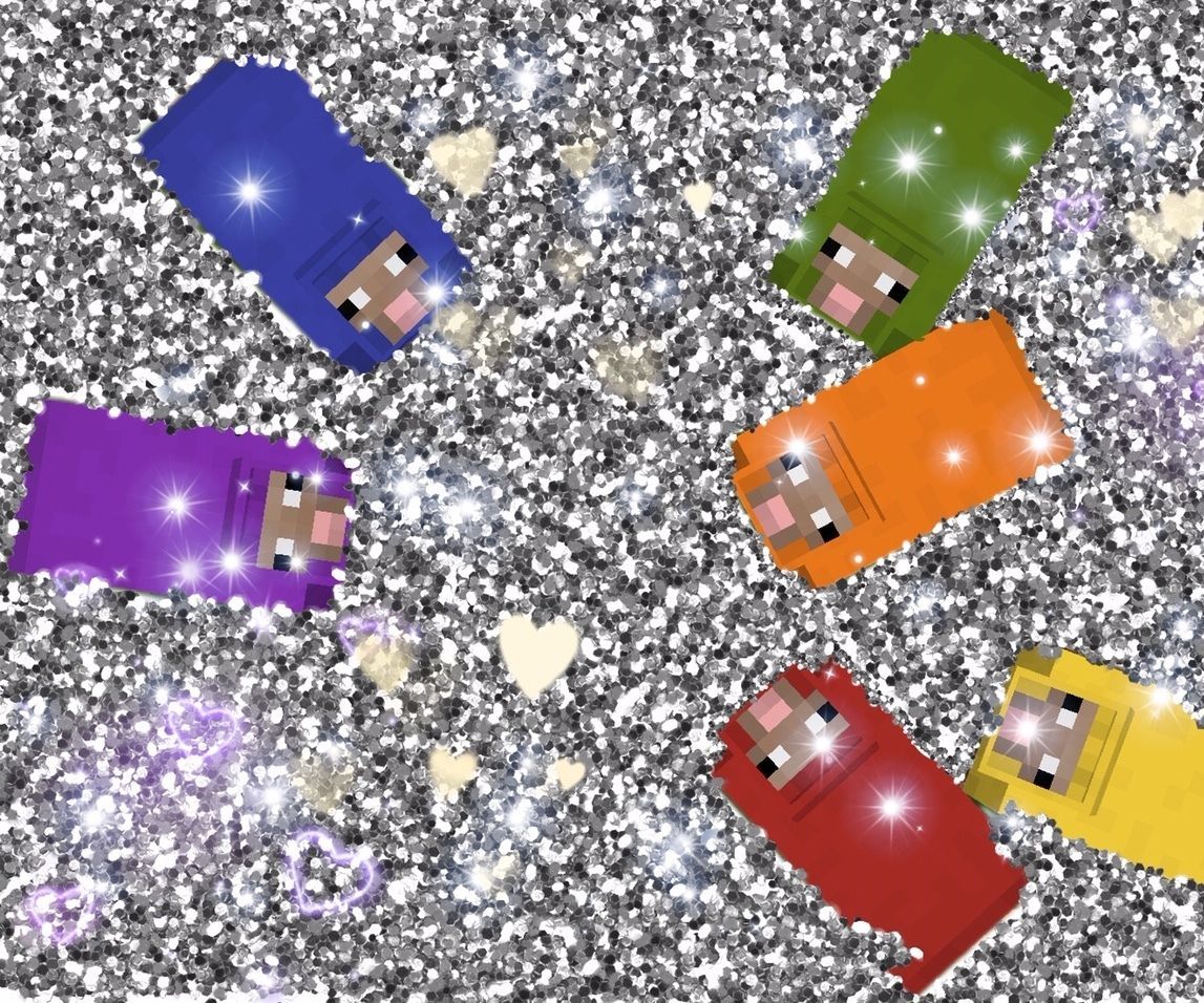 Rainbow Color-Changing Sheep in Minecraft