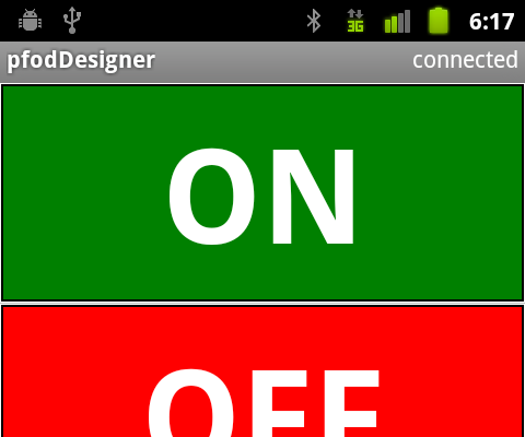 Interactive Design and Code Generation of Custom Android Menus for Arduino -- No Android Programming Required