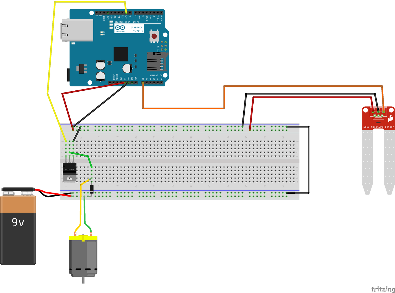 Automated Watering System : 5 Steps Circuit Diagram