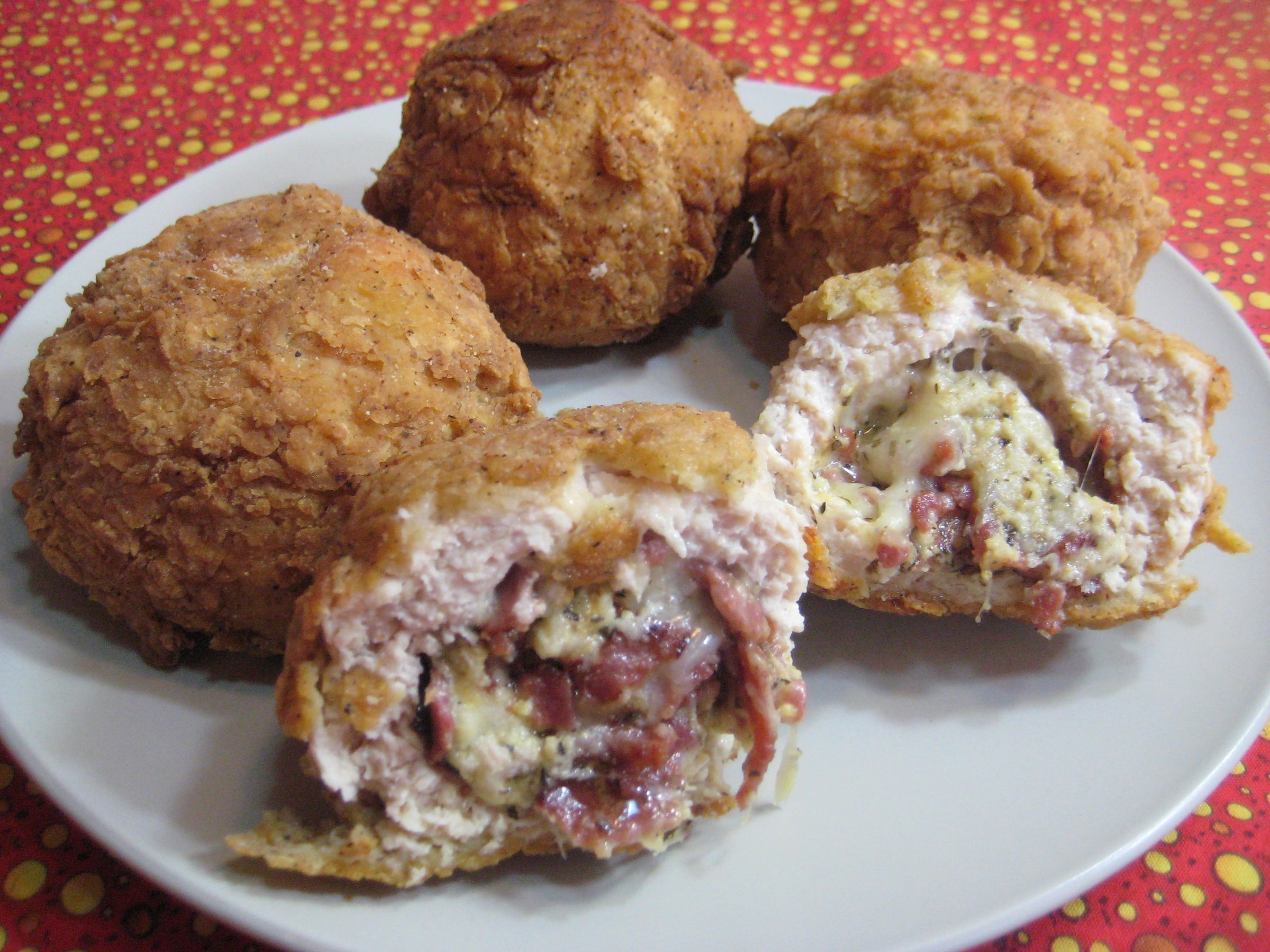 Deep Fried Cordon Bleu Balls