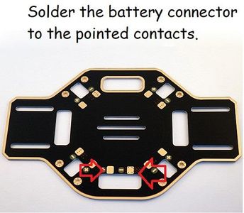 Soldering the Battery Connector and the ESCs