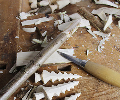  Whittled Christmas Trees